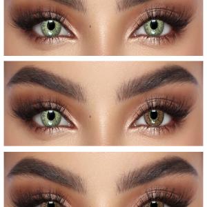 PEAR BROWN 0.00 Цветные КАРИЕ контактные линзы, для красоты. 1 Линза