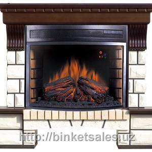 Elektr kamin Pierre Luxe 25 o'choqli quyuq eman
