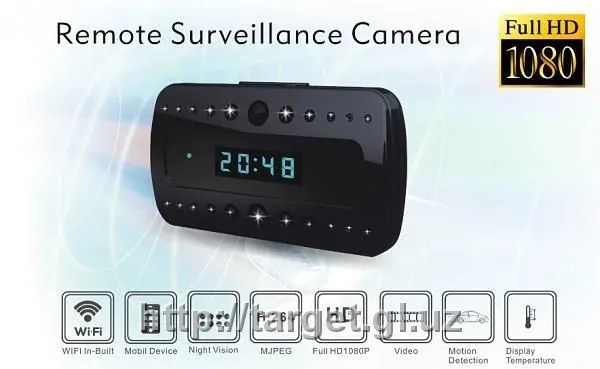 Stol soati IP WiFi kamera Full HD