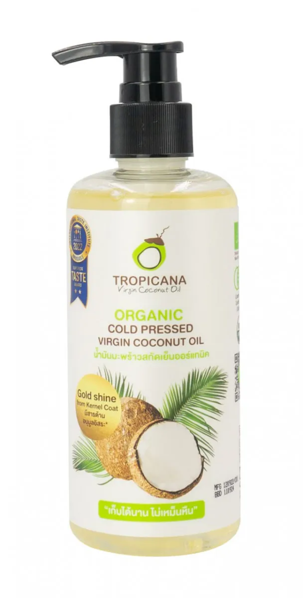 Кокосовое масло первого холодного отжима Tropicana 100 мл