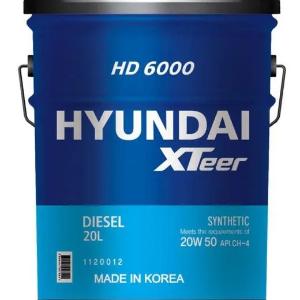 Моторное масло Hyundai XTeer HD 6000 20W-50, CH-4