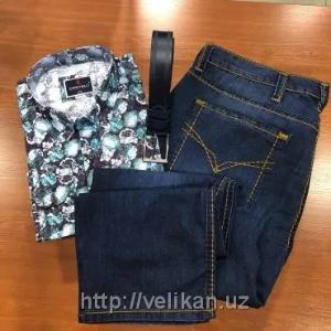 Джинсы синие