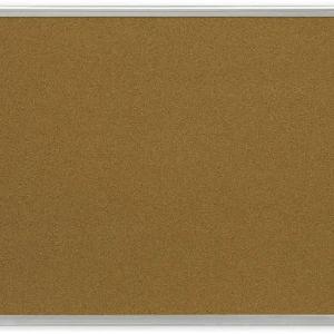 Доска для объявлений 1,2*0,9 м пробковая в алюминиевой рамке