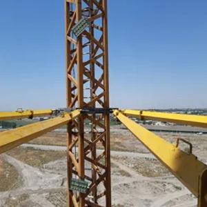 Опорное крепление для башенных кранов