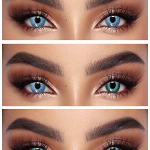 S2-525 GREEN  0.00  Цветные ЗЕЛЕНЫЕ контактные линзы, для красоты. 1 Линза