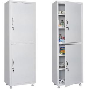 Металлический медицинский шкаф МД 1 1760/SS для хранения инструментов 1650*500*320 мм