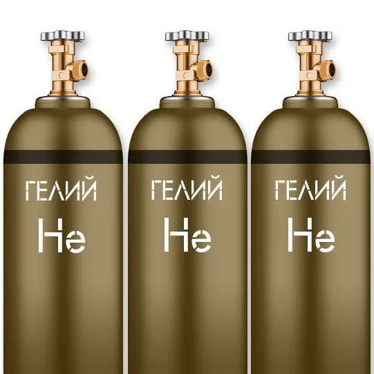 Гелий газообразный 40л в баллонах марки