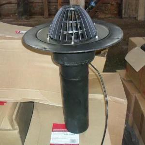 Воронка кровельная с обогревом PLASTFOIL VORTEX D=110 мм, д 350-450мм
