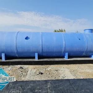 Plastik eko-sig'im 60m3, tonna gorizontal shaklda, rezervuar, idish