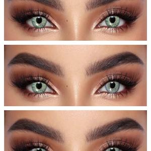  LUNA NATURAL POP GRAY  0.00 Цветные СЕРЫЕ контактные линзы, для красоты. 1 Линза