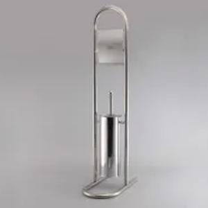 Qog'oz ushlagichli hojatxona cho'tkasi (zanglamaydigan po'latdan)