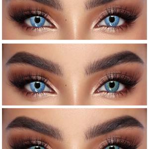  S3-593 BLUE  0.00 Цветные ГОЛУБЫЕ контактные линзы, для красоты. 1 Линза