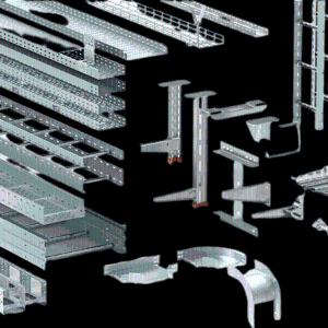 Лоток металлический перфорированный ЛП 150х50х3000мм (толщина 0,7 mm)