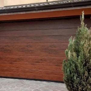 Автоматические ворота. Антрацит гладкий