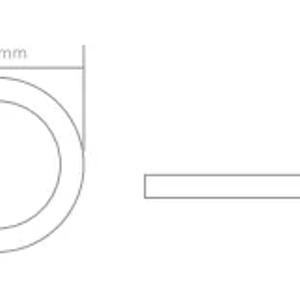 LED PANEL 18W (sirtga o'rnatilgan) chiroq
