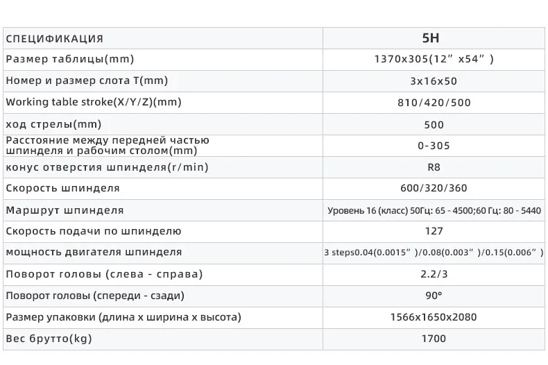 Фрезерный станок X5H