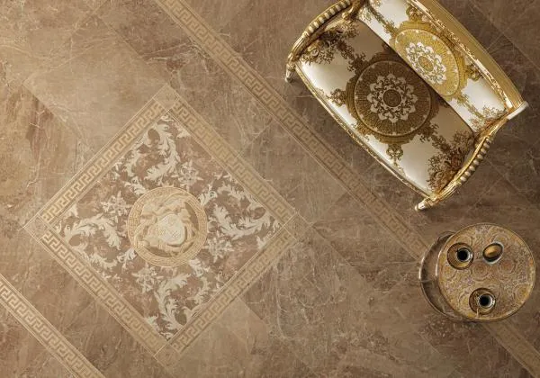 Плитка настенная и напольная Versace Marble Oro и Beige