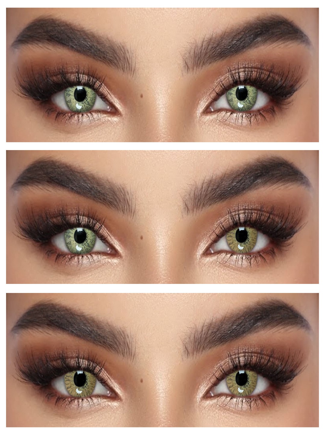 S1-307 HAZEL 0.00 Цветные КАРИЕ контактные линзы, для красоты. 1 Линза