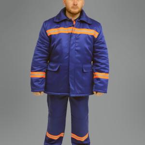 Куртка, рабочая с утепляющей подкладкой, с центральной бортовой внутренней застежкой на пять пуговиц