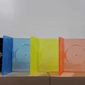 DVD qutisi (14 mm) Rangli, shaffof-porloq.
