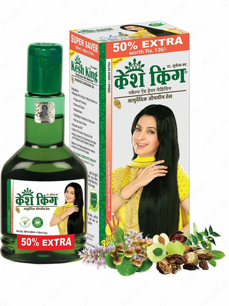 Ayurveda soch yog'i sochni samarali himoya qiladi va oziqlantiradi - Kesh King