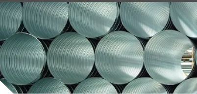 Galvanizli po'latdan yasalgan spiral o'ralgan havo kanallari