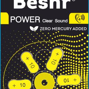 Батарейки для слуховых аппаратов, Beshr Power Clear Sound A10, для чистого звука без помех