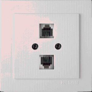 Розетка Телефонная Двойная ( 2 x RJ 11 )