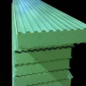 Кровельные сэндвич панели RAL 3005 -бордовые, RAL 5005 – синие,  толщина 80мм