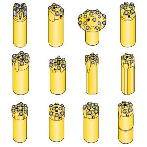 Гидроперфораторные буровые коронки резьбовые, штыревые и крестовые аналог Atlas Copco/Epiroc, Sandvik, Mitsubishi