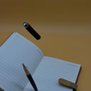 Подарочный набор ежедневник в кожаной обложке и ручка