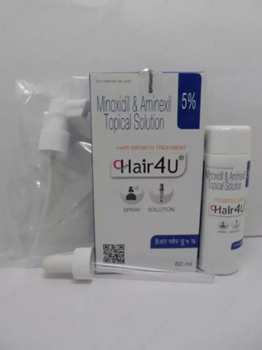 Hair4U Minoxidil 10% - Soch va soqol o'sishi uchun mahsulot