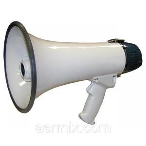 Мегафон с аккумулятором. Громкоговоритель, рупор.