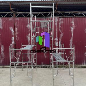 Fasad iskala, galvanizli, taxta bilan qoplangan