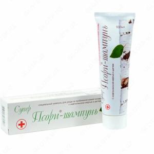 Шампунь с нафталанской нефтью и дёгтем, 100мл - Супер Псори