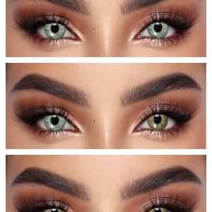S3-666 PURE HAZEL  0.00  Цветные ЖЁЛТЫЕ контактные линзы, для красоты. 1 Линза