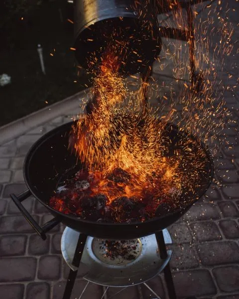 BLACK TREASURE ko'mir briketlari 1 kg ko'k rang