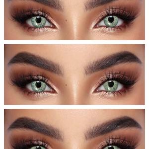 S1-305 GREEN  0.00 Цветные ЗЕЛЕНЫЕ контактные линзы, для красоты. 1 Линза