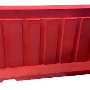 Дорожный блок барьер вкладывающийся 2000-750-500 мм красный