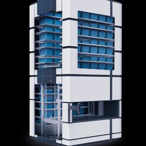 CSort tomonidan Cyber lift tipidagi avtomatlashtirilgan ombor