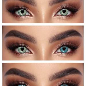  S3-541 BRILLIANT BLUE  0.00 Цветные ГОЛУБЫЕ контактные линзы, для красоты. 1 Линза