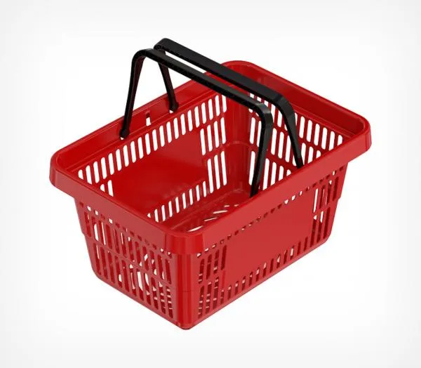 2 ta plastik tutqichli plastik savat