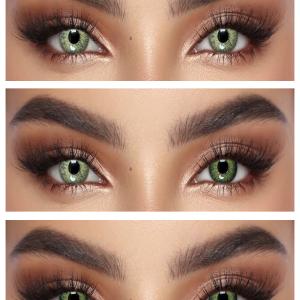 S3-115 GREEN  0.00  Цветные ЗЕЛЕНЫЕ контактные линзы, для красоты. 1 Линза