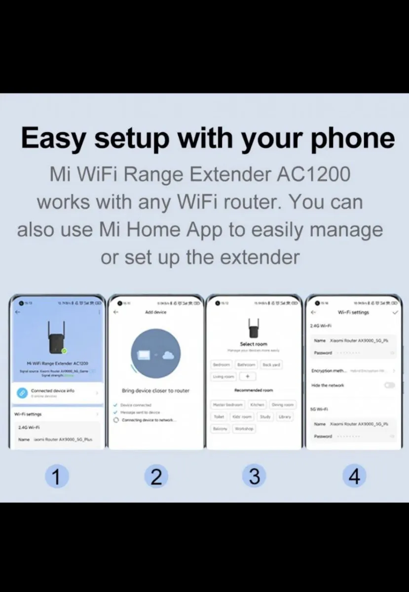 Mi repiter AC 1200 - WIFI to'lqinini kuchaytiruvchi