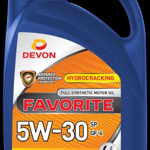 Моторное масло Devon Favorite SAE 5W30 SP GF-6, 4 литра