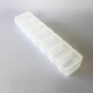 7 bo'linmali hap qutisi (tashkilotchi, quti, idish, quti, birinchi tibbiy yordam to'plami)