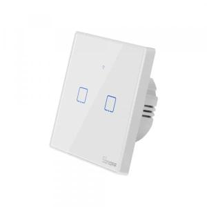 WiFi выключатель Sonoff Touch T0 (EU, 2 Gang, White)