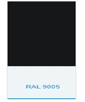Polyester kukunli bo'yoq E3DM70000020 INFRALIT PE 8317-02, RAL-9005 (mat qora)