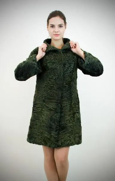 Шуба из каракуля "ВИРГИНИЯ"