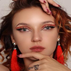 MINIAVA GRAY  0.00 Цветные СЕРЫЕ контактные линзы, для красоты. 1 Линза